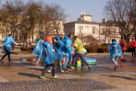 Niebiescy już cali mokrzy