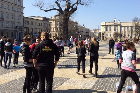 Zbiórka uczestników na Placu Litewskim w Lublinie