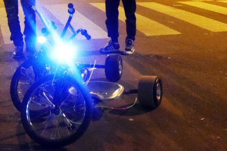 Rowerki gotowe do zjazdu na ul. Oboźnej